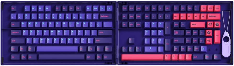YUNZII AKKO Neon 157 Keycaps Cherry Profile Keycap Set Double-Shot