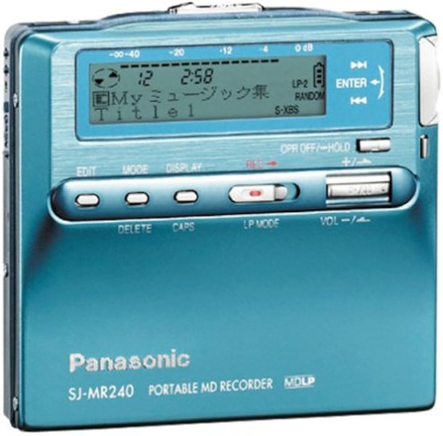 Amazon.co.jp: Panasonic SJ-MR240-A ポータブルMDプレーヤー ブルー