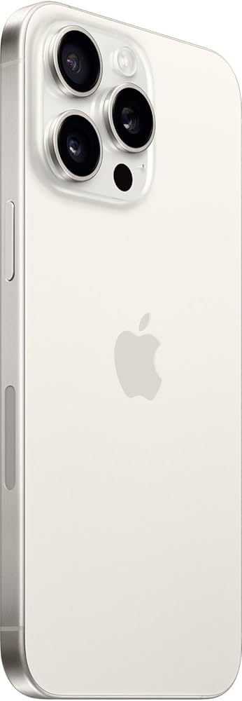 Apple iPhone 15 Pro Max, 256GB, White Titanium - Unlocked (Renewed