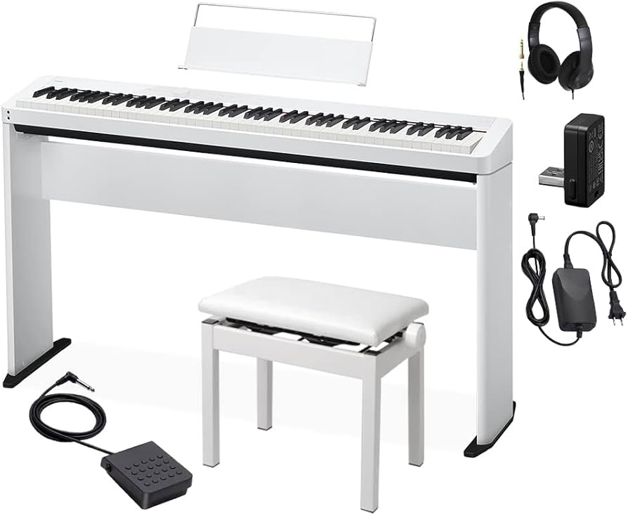 Amazon.co.jp: PX-S1100 WE 電子ピアノ 88鍵盤 ヘッドホン・専用