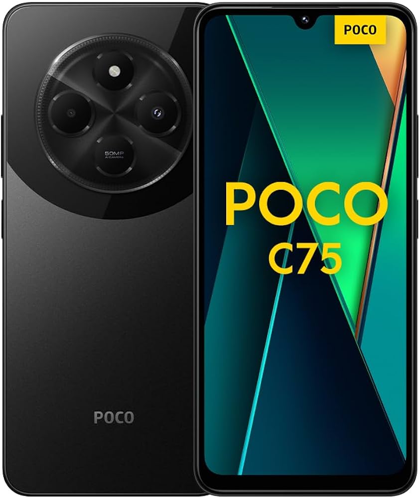 Xiaomi POCO C75 4G Black-Smartphone 8+256GB, 2.0GHz, Immersive