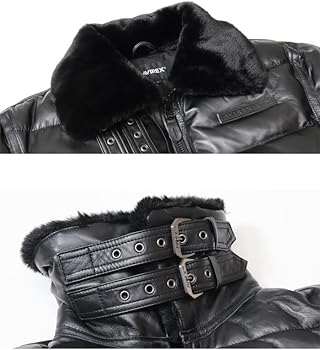Amazon.co.jp: [アヴィレックス] レザー ダウンジャケット 783-3250066