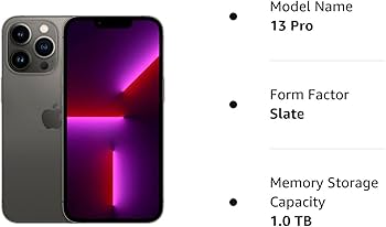 Amazon.com: Apple iPhone 13 Pro, 1TB, Graphite - Unlocked (Renewed