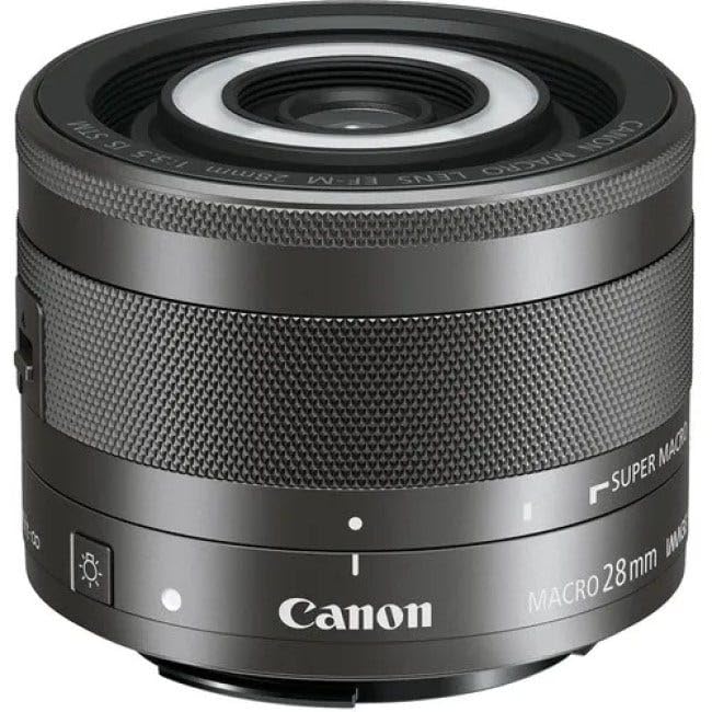 Canon EF-M 28mm f/3.5 Macro is STM Lens, Black - 1362C005 : CANON