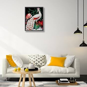 Amazon | ピーコックダイヤモンドペインティングキット大人用初心者用