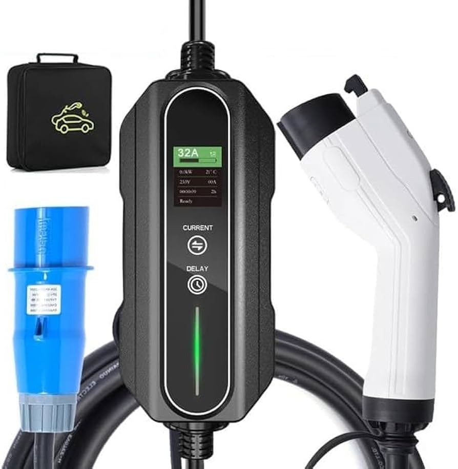 Amazon.co.jp: 電気自動車用6KW対応 普通充電ケーブル 5m リーフ