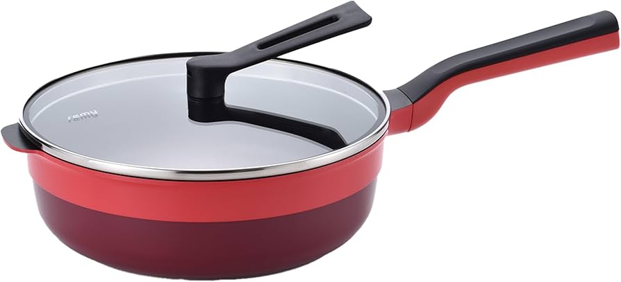 Amazon｜レミパンプラス（24cm／レッド） RHF-302｜フライパン