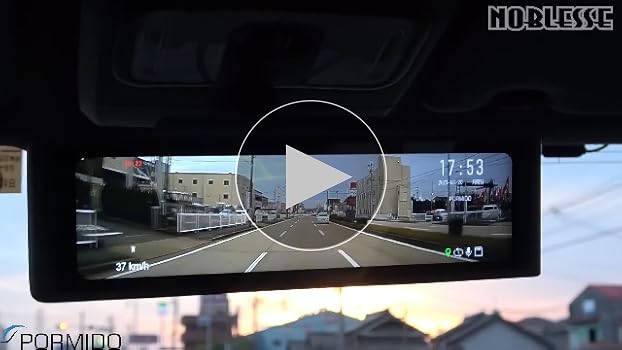 Amazon.co.jp: 【公式】PORMIDOAUTO ドライブレコーダー ミラー型 前後