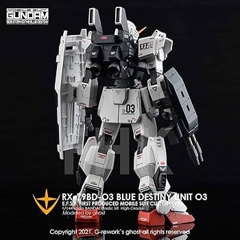 Amazon | ［HG 1：144］RX-79BD ブルーディスティニー1/2/3号機用 水