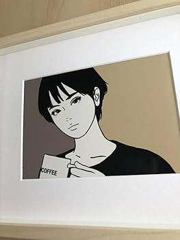 Amazon.co.jp: kj額装品 KYNE イラスト A4額入り ポスター風デザイン