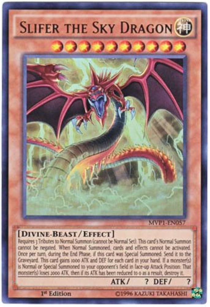 Amazon.co.jp: 遊戯王 英語版 MVP1-EN057 Slifer the Sky Dragon