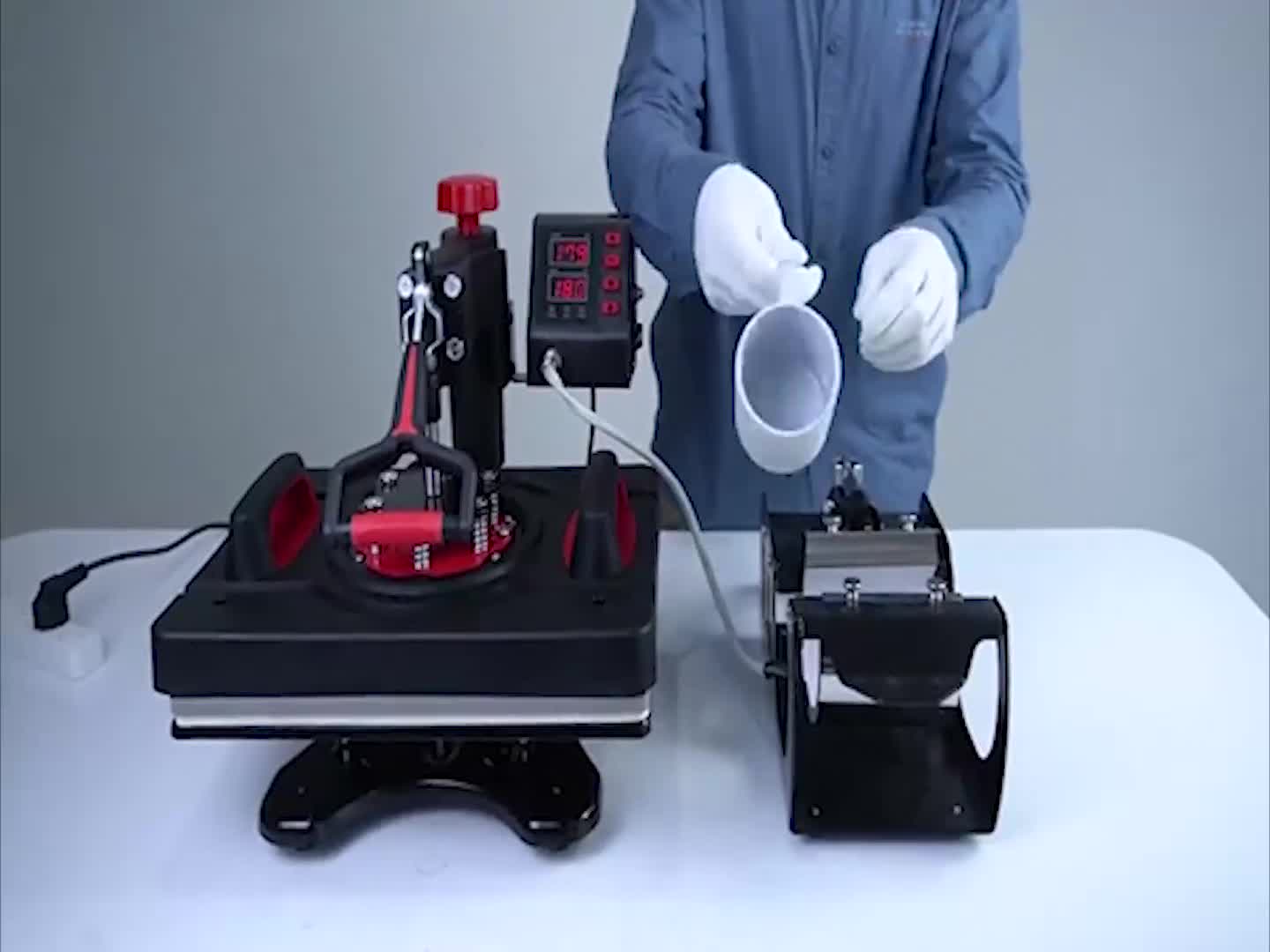 Amazon.co.jp: ヒートプレスマシンコンボ 「8in1」 熱転写プレス