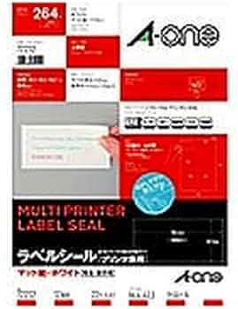 Amazon | エーワン ラベルシール プリンタ兼用 12面 22枚 72212 『 2