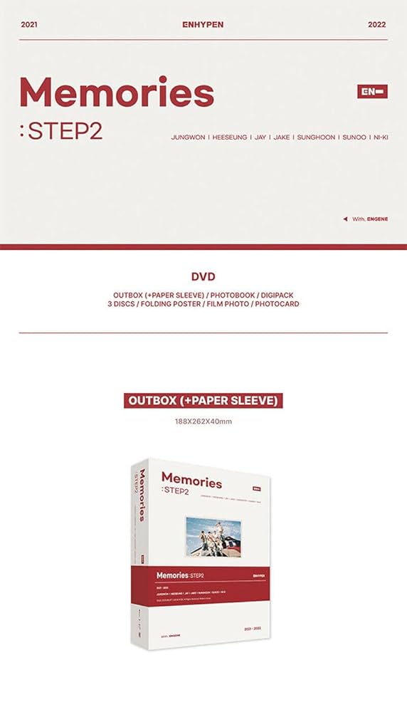 ENHYPEN - ENHYPEN MEMORIES STEP 2 DVD K-POP SEALED - Amazon.com Music
