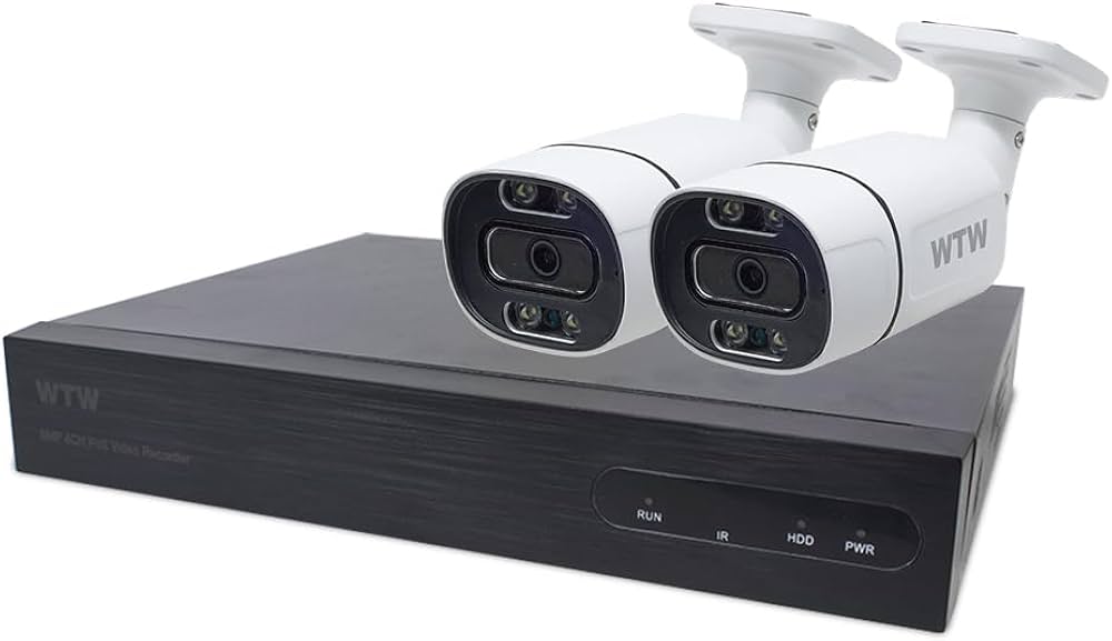 Amazon.co.jp: WTW 塚本無線 800万画素バレットカメラ白 2台 HDD2TB