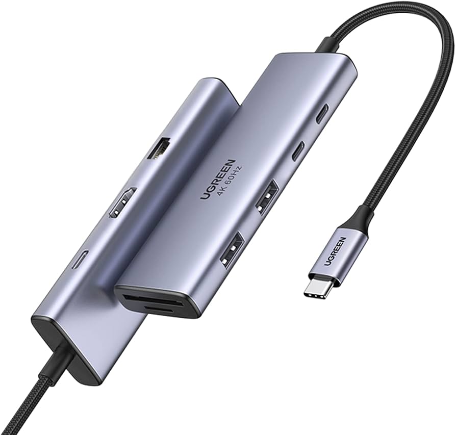 UGREEN Revodok USB C Hub 9-in-1, USB C Dock with 4K@60Hz HDMI, 5