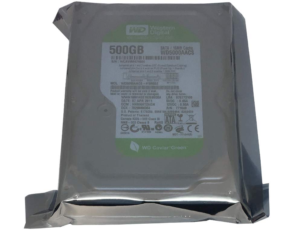 Amazon.com: Western Digital Caviar Green WD5000AACS 500GB 5400 to