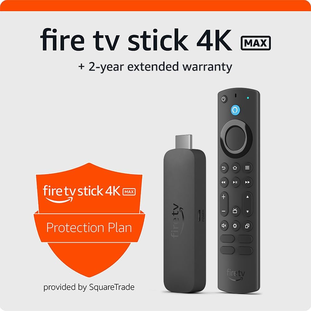 Amazon.com: Amazon Fire TV Stick 4K Max with 2-Year Protection Plan