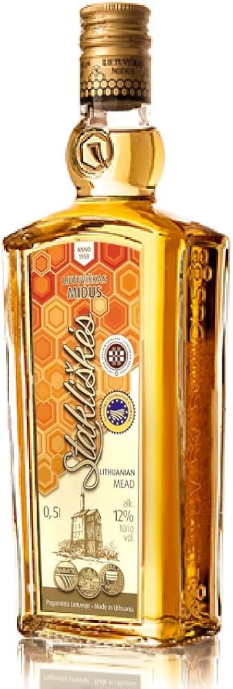 Amazon.co.jp: スタクリシュケス 12% 500ml ミード 蜂蜜酒 リトアニア