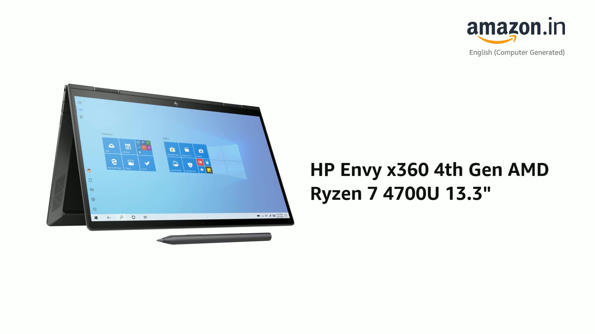 HP Envy x360 4th Gen AMD Ryzen 7 4700U 13.3