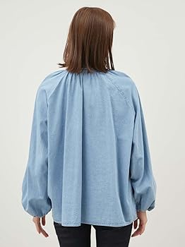 Amazon | [ミラオーウェン] 2wayデニムボウタイブラウス 09WFB251119