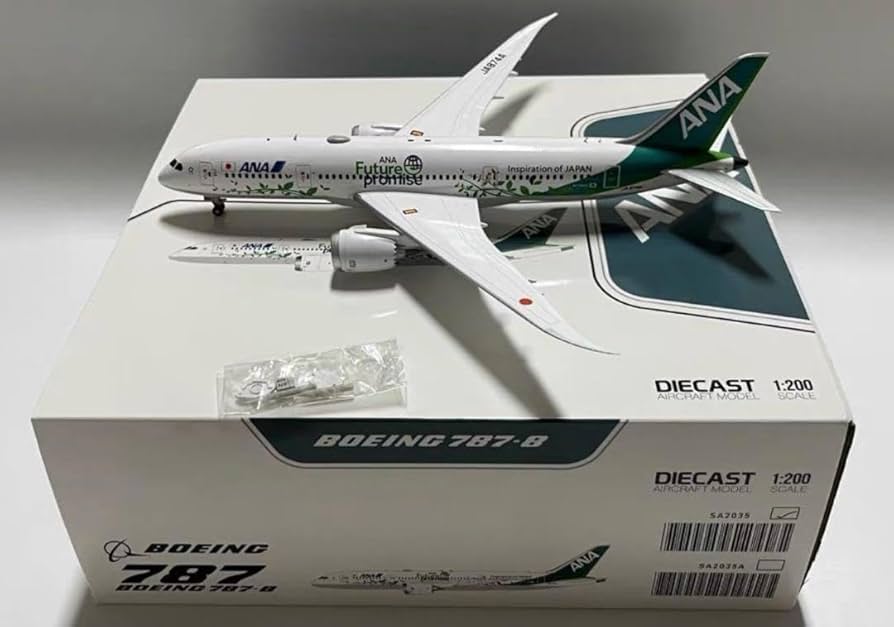 Amazon.co.jp: ANA Green Jet Boeing 787-8 JA874A 1機 1/200 飛行機
