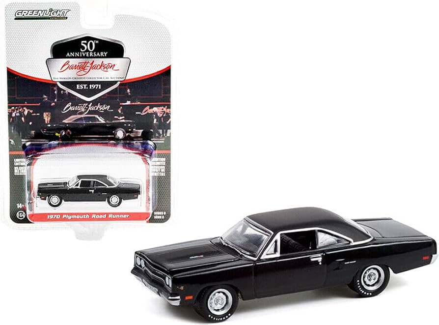Amazon | グリーンライト 1/64 プリマス ロードランナー 1970 ブラック