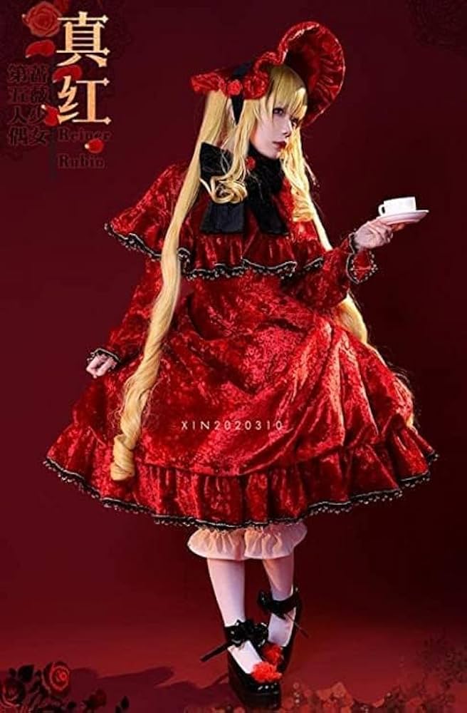 Amazon.co.jp: ローゼンメイデン 真紅 コスプレ 衣装 ドレス/(ウィッグ