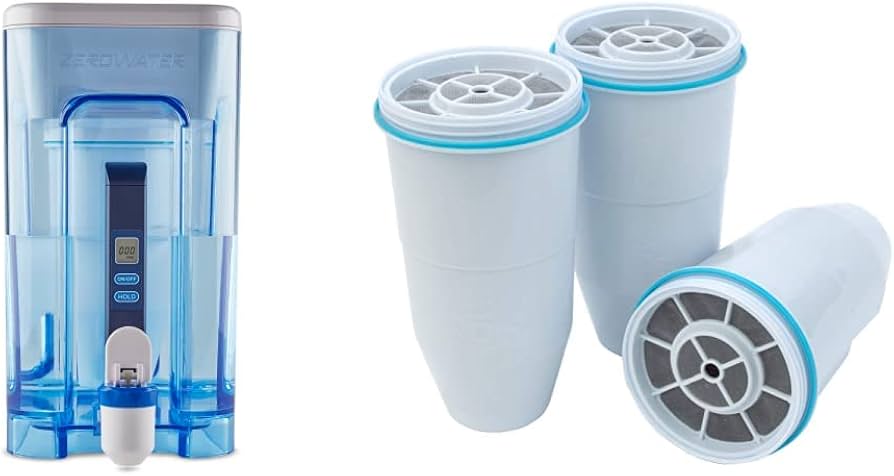 ZeroWater ZR-006 ポット型浄水器 22カップ 交換フィルター6つ