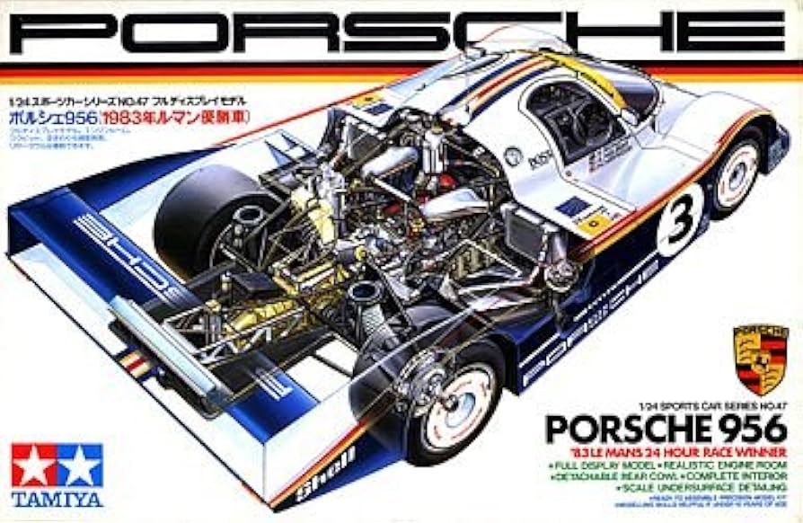 Amazon | タミヤ 1/24 ポルシェ956 (1983年ル・マン優勝車) [24047