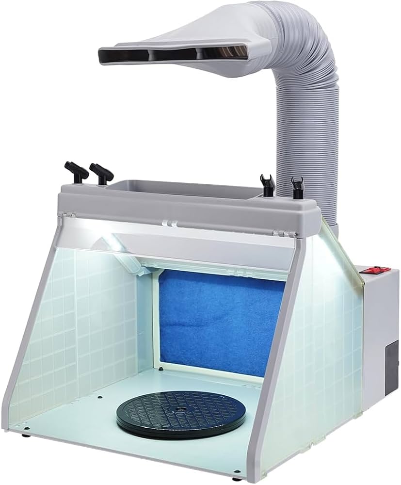 新品 AH-310 折りたたみ式 塗装ブース 強力ファン2点 LED照明付き