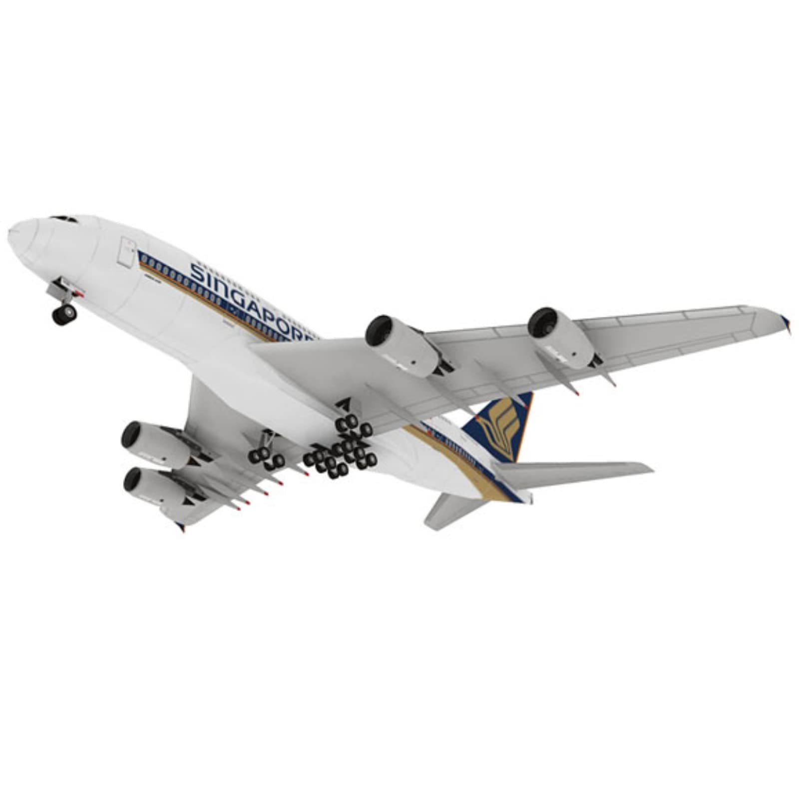Amazon | 1:120 スケール A380 シンガポール航空 エアバス民間旅客機