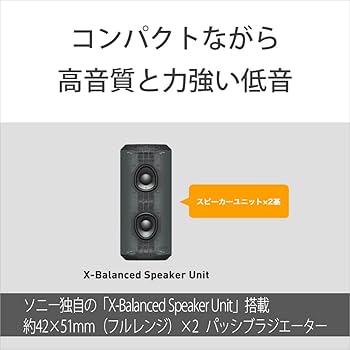 Amazon.co.jp: ソニー ワイヤレススピーカー SRS-XE200 :防水 IP67