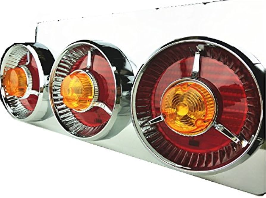 Amazon | Officek 24V 3連 丸型 赤黄 ハロゲン ヤンキーテール 左右