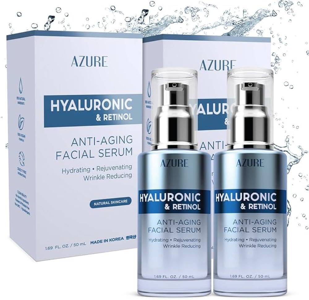 Amazon.com: Azure Cosmetics Hyaluronic Acid Serum For Face - Ultra
