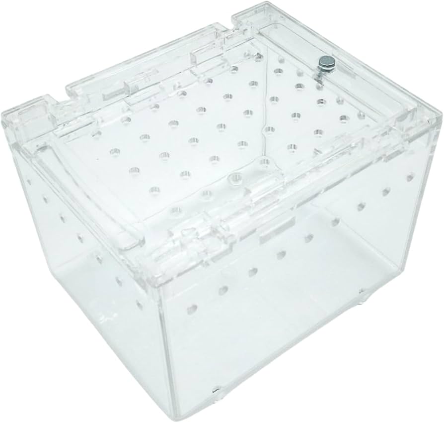 Amazon | COZENTA 爬虫類 ケージ シェルター アクリル製 トカゲ 蛇