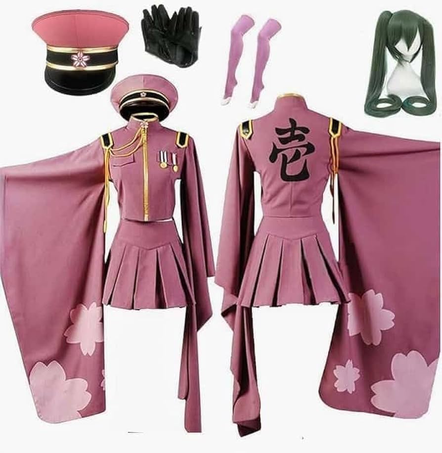Amazon.co.jp: 千本桜 せんぼんざくら ミク コスプレ衣装 ウイッグ付き