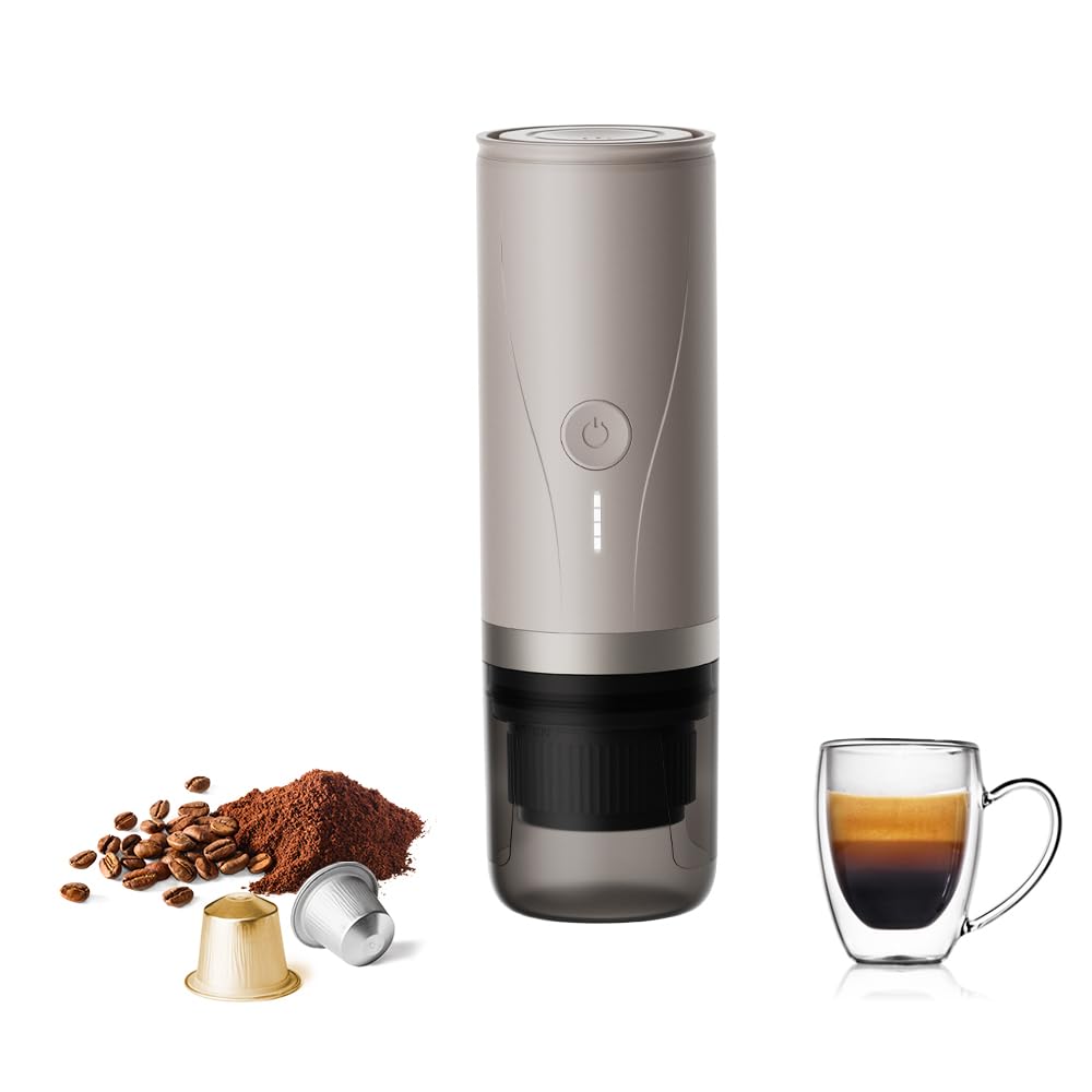 Amazon.com: Portable Espresso Maker,Self-Heating Electric Mini
