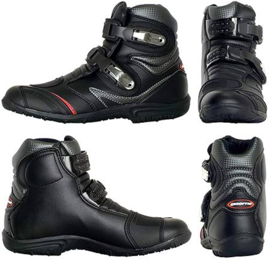 Amazon | [ガエルネ] バイク ブーツ ツーリング ライディング シューズ