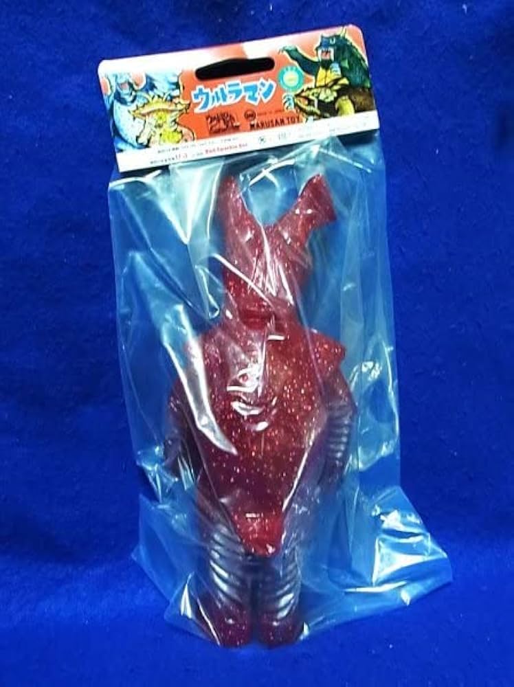 Amazon.co.jp: マルサン ゼットン 350 クリアレッド ラメ ソフビ