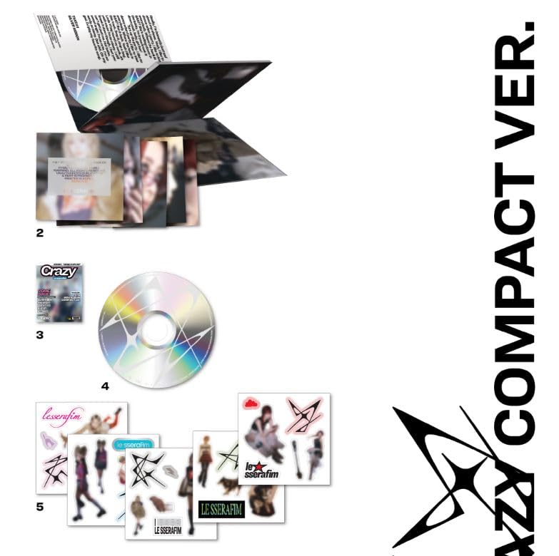 Amazon.co.jp: [ COMPACT ver. ] LE SSERAFIM - 4TH MINI [ CRAZY
