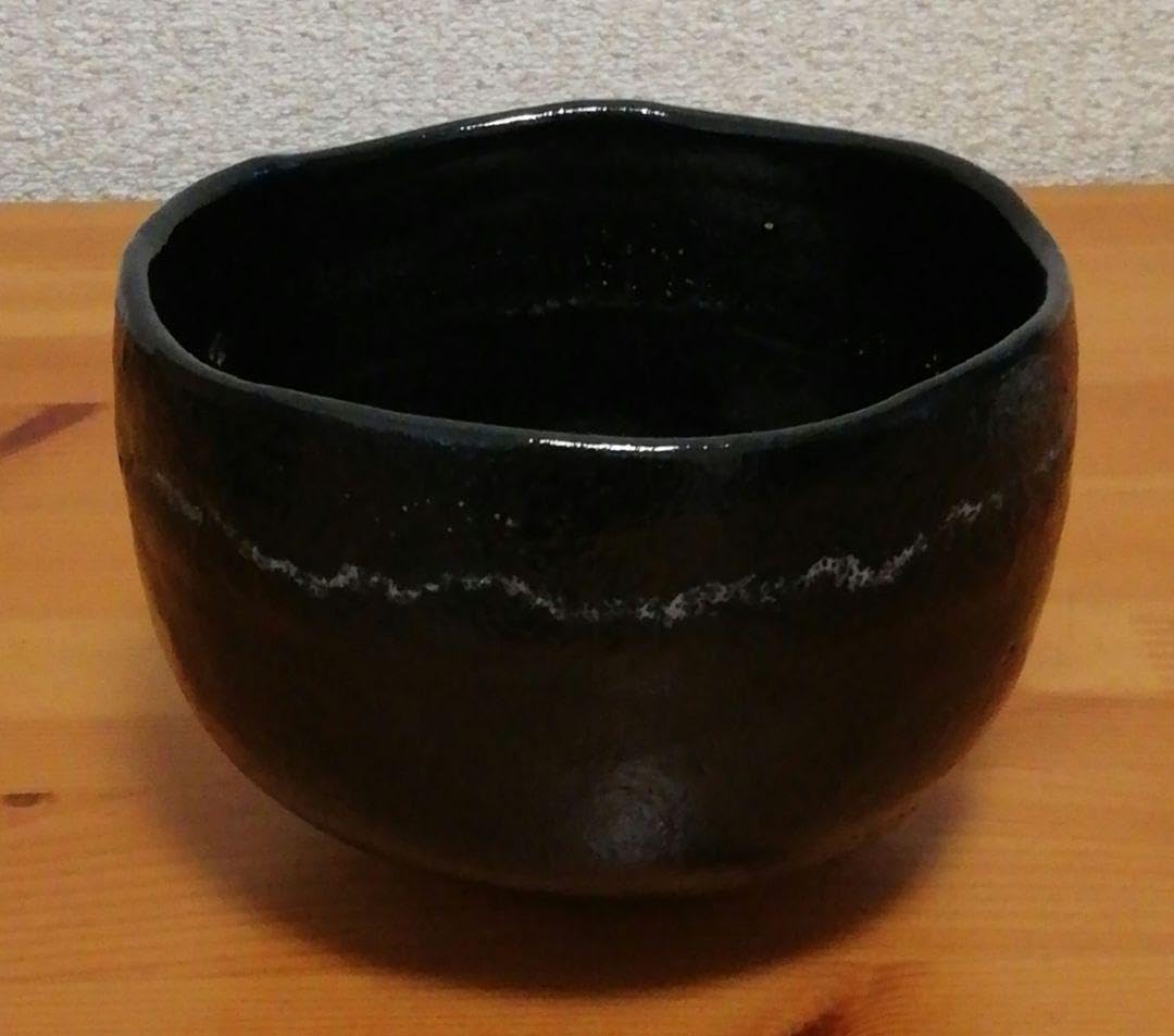 Amazon.co.jp: 祥悦作 道入写 黒楽 茶碗 共箱 紙付 仕服付 茶道具