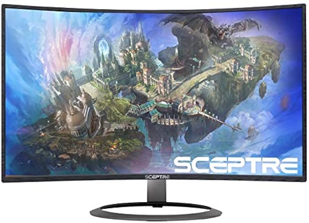 Amazon.co.jp: Sceptre カーブ ゲーミング 32インチ 1080p LEDモニター