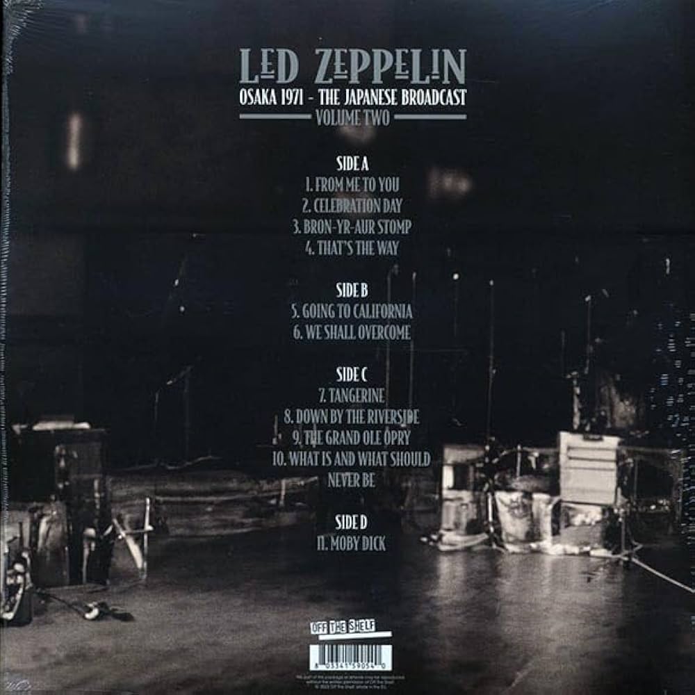 Amazon.com: LED ZEPPELIN : OSAKA 1971 VOLUME 2 - NEW SEALED DOUBLE