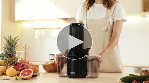 Amazon.co.jp: Fretta ジューサー 10.8cm広い投入口 1L大容量 スロー