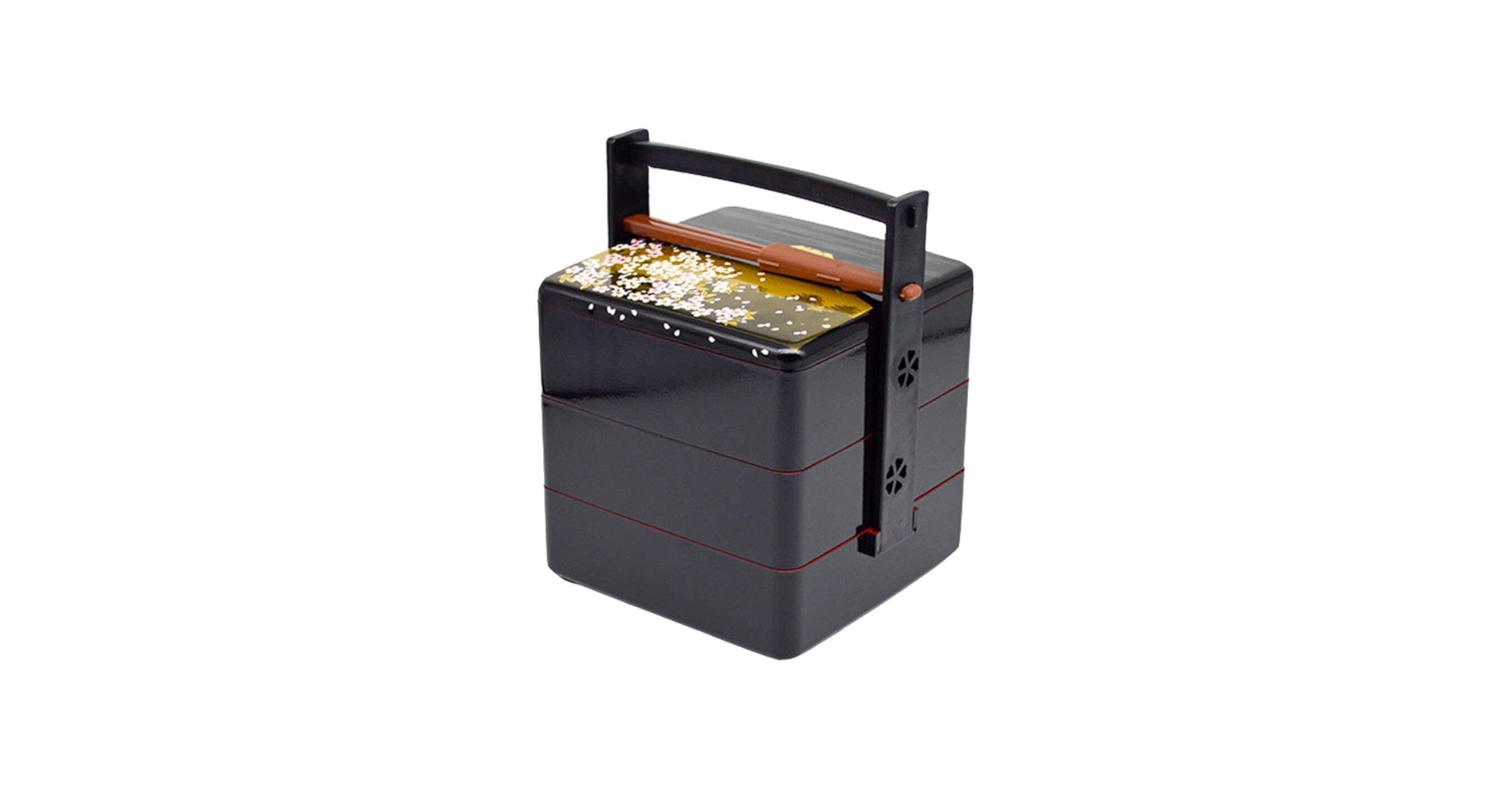 Amazon.com: Luxshiny Japanese Bento Lunch Box Three Tiers Stack