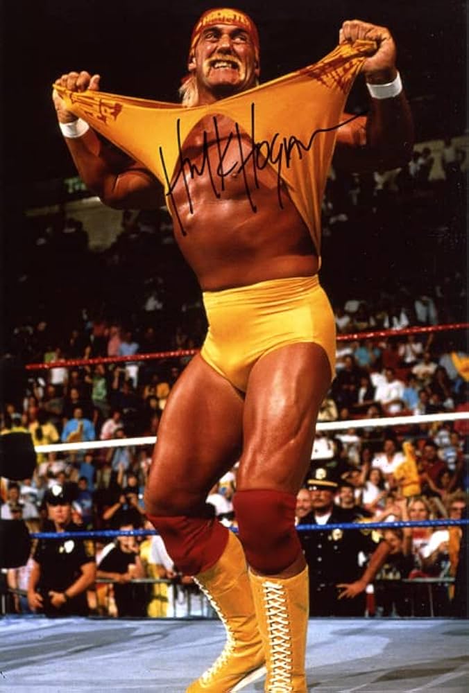 Amazon.co.jp: ハルクホーガン 直筆サインフォト写真 プロレスラー
