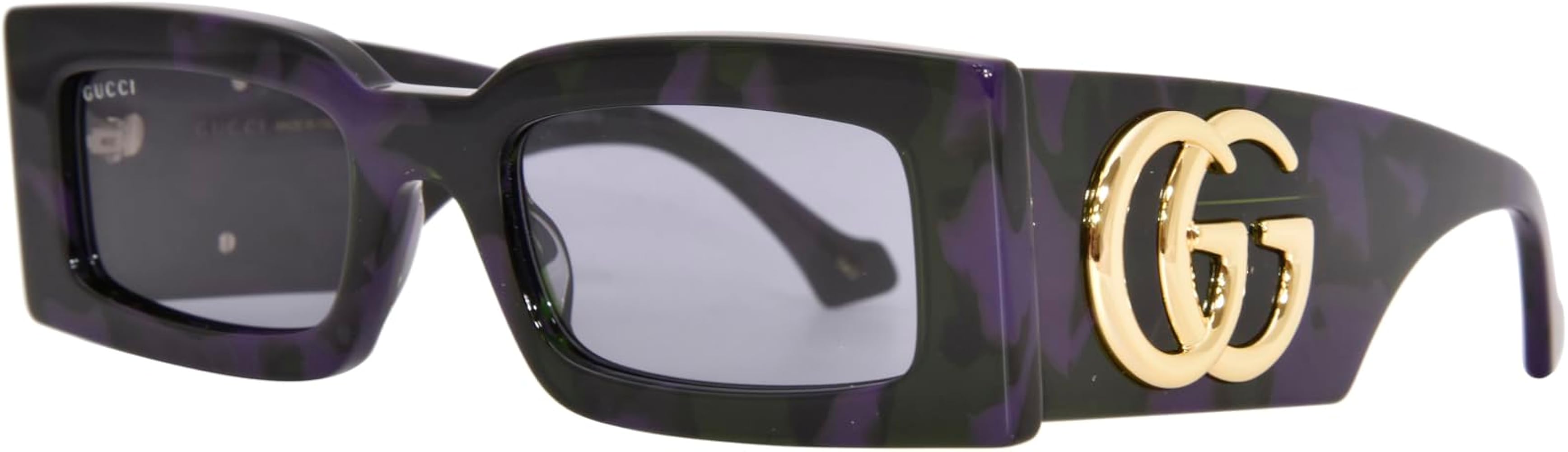 Gucci GG1425S 003 Sunglasses Women's Havana-Purple-Green/Grey