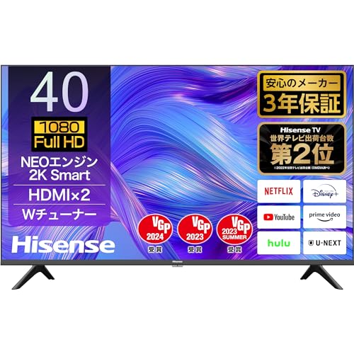 Amazon | ハイセンス 40V型 フルハイビジョン 液晶 テレビ 40E40H