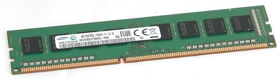 Samsung 4GB PC3L-12800U DDR3-1600 1RX8 Non-ECC UDIMM Memory